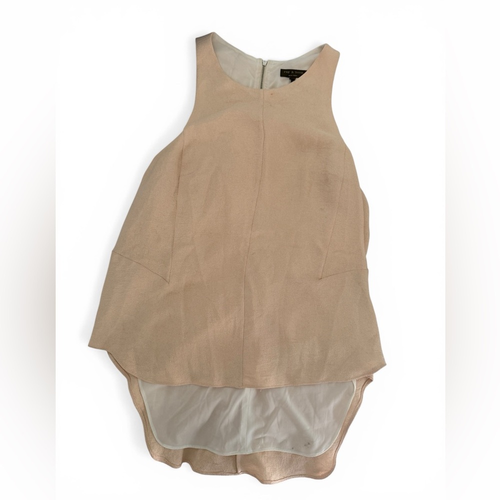 rag & bone Blush Pink Textured Sleeveless Camisole